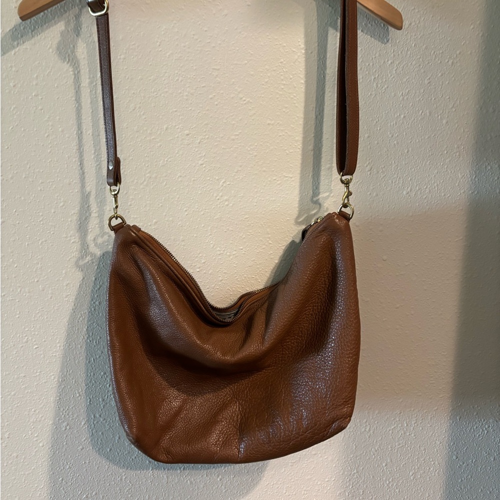 Umbrella Academy leather slouch hobo bag.